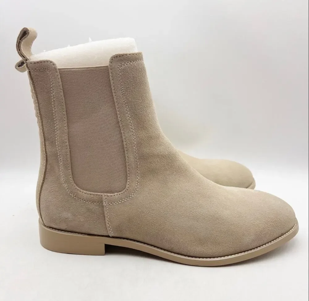 Saint Morta Mens Nomad Chelsea Boots Size 11 Light Stone Grey Round Toe NIB